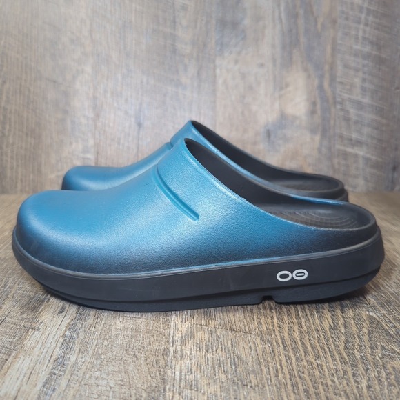 OOFOS Unisex OOcloog Slip On Comfort Shoe Clog Recovery Women's 8 /Men's 6 Blue - Picture 6 of 14
